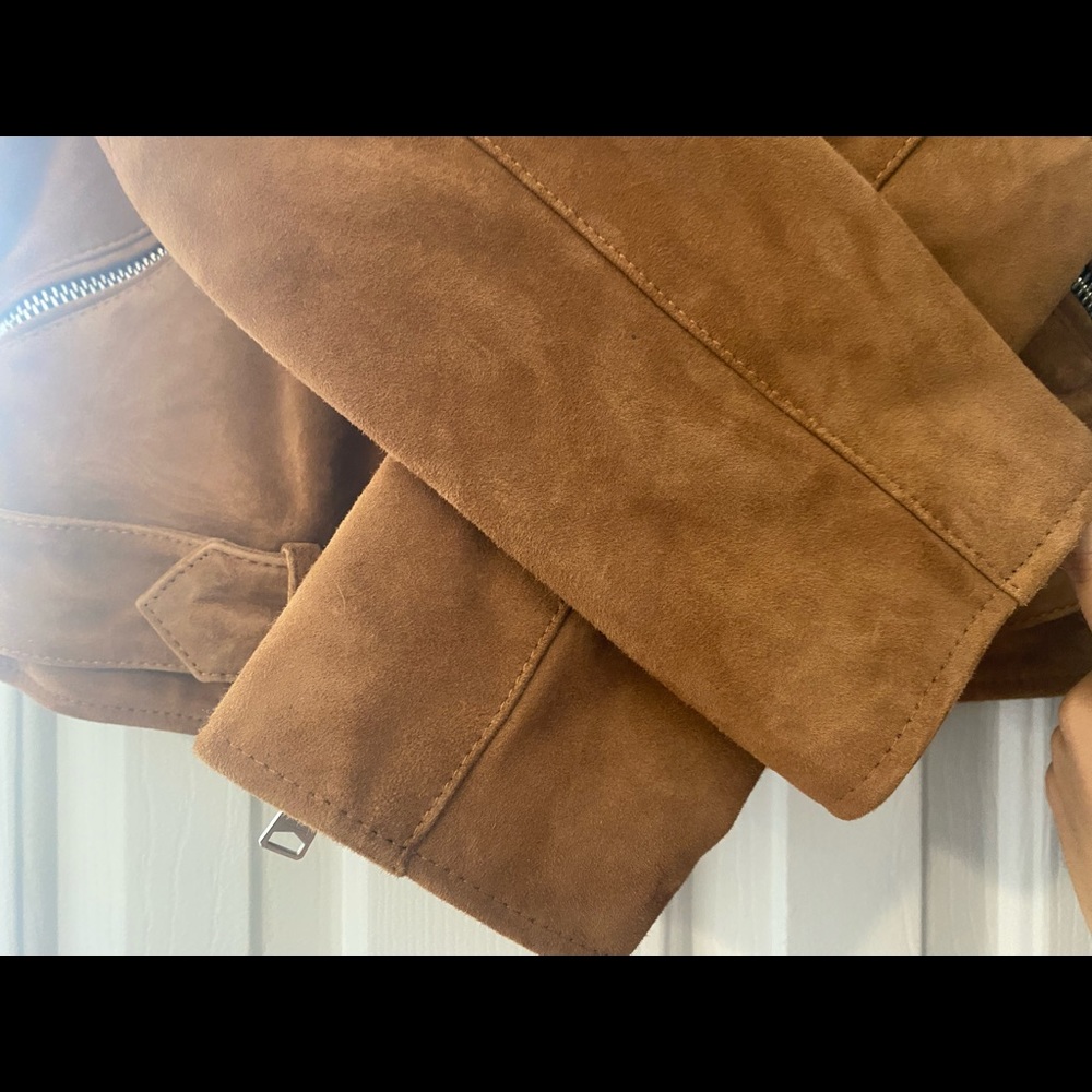 Allsaints Suede Balfern Biker Jacket - Picture 9 of 13